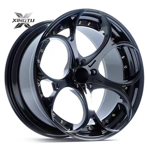 Cerchi Forgiati XINGTU Personalizzati in 2 Pezzi 18 19 20 21 22 23 24 Pollici Nuovo Design <span class=keywords><strong>Nero</strong></span> Oro in Lega di Alluminio per Alfa <span class=keywords><strong>Romeo</strong></span> - Product Image 2