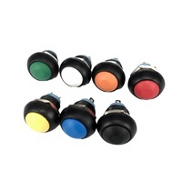 Interrupteur à bouton-poussoir métallique étanche, momentané ou à enclenchement, avec panneau LED, 12mm 16mm 19mm 22mm, pour contrôle industriel