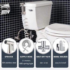 Черный портативный набор для биде - Product Image 4