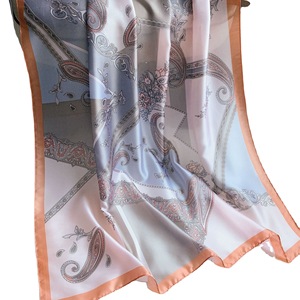 Sciarpa in Seta Sintetica Primaverile ed Estiva, Nuova Collezione Europea e Americana, Protezione Solare, Stampa a Motivo Anacardi, Lunga Sciarpa Femminile - Product Image 4
