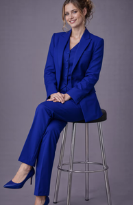 Premium Women's Blazer Waistcoat and Trouser Set Tailored Three Piece Formal Suit for Corporate Work and <b>Special</b> Occasions - Product Image 4