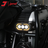Phare avant de moto J6Pro 90W, lumière blanche haute intensité, halo lumineux, projecteur super lumineux, étanche IPX8, alliage d'aluminium LED