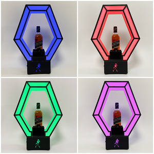 Illuminated Acrylic Wine Stand Led Lighting Modern Display <b>Rack</b> For <b>Bar</b> Ktv Commercial Use - Product Image 1