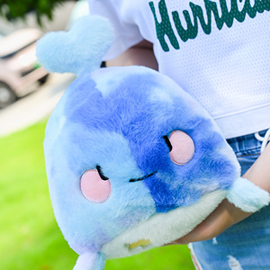 Fabricant de peluches, oreiller en peluche en forme de baleine personnalisé, animal en peluche doux pour la chambre à coucher, la crèche et les cadeaux - Product Image 4