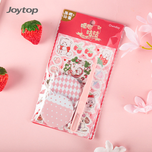 Joytop – Badge autocollant personnalisé Mikko Sweetheart fraise, carte décorative, papeterie DIY, jouet avec outil pince à épiler - Product Image 2