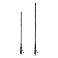 Nouvelles lampes de drapeau tout-terrain en acier au carbone robuste avec bande LED, antichoc, installation sans perçage, approvisionnement en gros pour les passionnés de routes