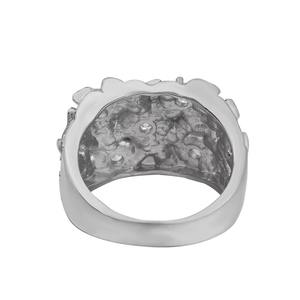 Anillos de Plata 925 con Circonitas Cuadradas Estilo Hip Hop, Chapados en Oro de 10k y 14k, con Engaste Pavé, para Hombre, Aniversario, Directo de Fábrica - Product Image 5