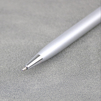 Stylo bille tactile en métal doré avec logo personnalisé, stylet recouvert de caoutchouc souple, largeur d'écriture 1,0 mm, stylos cadeaux d'affaires