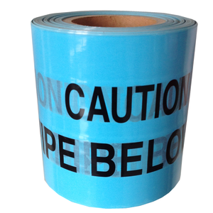 Barricada de precaución subterránea con cinta marcadora de advertencia de material PE no adhesivo - Product Image 1