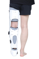 Dispositif de soutien de rééducation Orthèse de pied de cheville de genou de 10 degrés (gauche/droite) pour la fixation de fracture et la tension musculaire