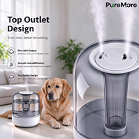 Diffuseur d'huiles essentielles pour la maison, réservoir visible avec application intelligente, lumière multicolore, brume froide silencieuse pour chambre à coucher, salon, humidificateur