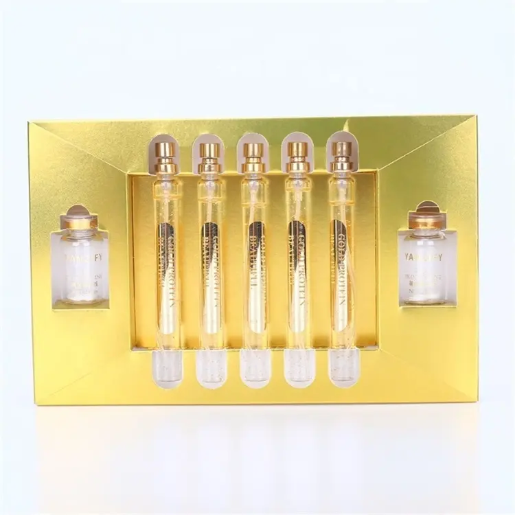 The Newest Reduce Forehead Lines Collagen Peptide Line Carving Gold Thread Lift Essence Combination
