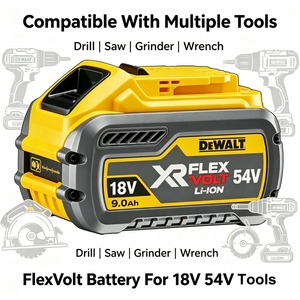 Batería de Iones de Litio Original DCB609-A9 <span class=keywords><strong>FLEXVOLT</strong></span> 20V <span class=keywords><strong>60V</strong></span> Max 9.0Ah con Cambio Automático de Voltaje para Herramientas Eléctricas Inalámbricas - Product Image 6