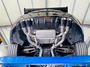 BMW M2CM2用のパフォーマンスステンレス鋼バルブソニックエキゾーストキャットバックシステム
