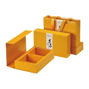 Boîtes d'emballage de bougies chauffe-plat en carton de papier de luxe à impression personnalisée avec insertion, 2 jeux de boîtes de papier ondulé