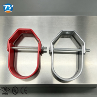 Support à fourche UTT30 à large plage de charge, composant en forme de poire certifié CE pour système de suspension de tuyaux de sprinklers CVC en Amérique du Nord