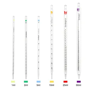 1mL 2mL 5mL 10mL 25mL 50mL disposable serological sterile plastic pipette transfer pipette for lab use