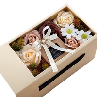 Fabrik verkauf Valentinstag Romantik Geschenk Rose Seife Geschenk box mit Duft kerze