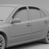 Pare-soleil de fenêtre fumé foncé pour Renault Laguna 1993-2015, en acrylique, à coller, protection contre la pluie, 4 pièces