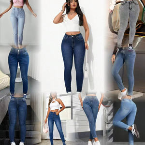 2026 China Factory Clothing Brand <strong>Label</strong> Women's <strong>Jeans</strong> Ultra Low Price Large Size Brand <strong>Jeans</strong> Tight Straight Stretch <strong>Jeans</strong> - Product Image 6