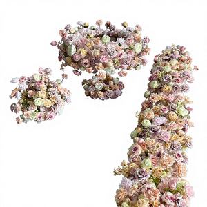 Fournitures florales Promise, boule de fleurs artificielles en soie rose, centre de table, toile de fond pour la décoration d'événements - Product Image 1