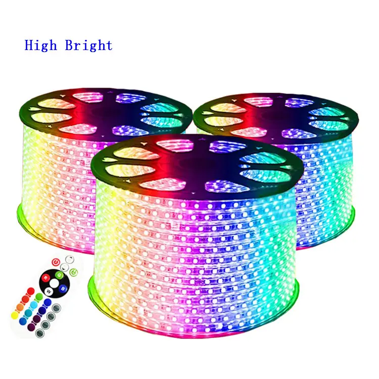 Gummi 100m hydrophiler Streifen Neon Innen/Außen LED-Streifen Hersteller 220V smd 5050 wasserdichte Quell streifen Licht