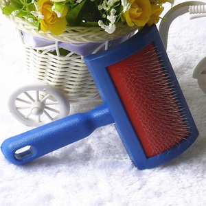 Brosse moulante en plastique pour le toilettage de chiens, poils longs, pour animaux de compagnie, de chats, de chiots et de chatons, épingles en acier inoxydable, 1 pièce - Product Image 1
