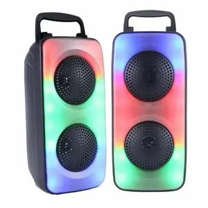 Paisible HF-3228 New Design Speaker Box Double 3inch Speaker Multi Function TWS Speaker With FM Compatible Bluetooth USB Drive