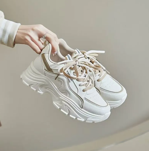 Zapatos de mujer nuevos de primavera 2025, zapatos de malla transpirables, zapatos deportivos versátiles de suela gruesa, zapatos informales para papá, zapatos de mujer a la moda - Product Image 5