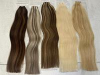 Extensions de cheveux vierges vietnamiennes Genius Weft Ombre Light Blonde Double Drawn Colorées 100% cheveux humains teints de haute qualité