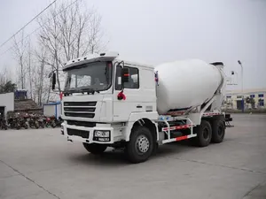 Kolay kullanım Shacman üreticisi 9 cbm 6*4 340HP beton harç kamyonu satılık