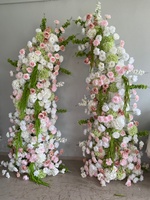 Nouvelle Conception S601 – Arrangement Floral Artificiel Rose, Blanc, Vert, Hortensia et Fleurs en Forme de Corne pour Décoration de Mariage et Fêtes (Vente en Gros)