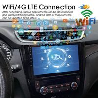 Système multimédia 2DIN Android Auto CarPlay GPS OLED 128 Go pour Qashqai J11/X-Trail T32 2013-2017 Tableau de bord USB 1 an