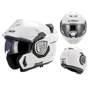 LS2 FF906 Origineel ECE/DOT Certificaat Shark motorfiets helm met achterklap, motorreis helm, heren motorhelm anti-condens - Product Image 3