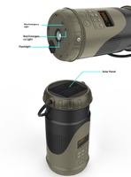 5000mAh Großkapazitäts-Solar-Handkurbel-Notfallradio IPX5 Wasserdicht AM/FM Campinglampe SOS-Taschenlampe Typ-C Überlebensset