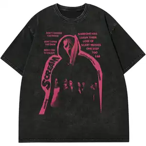 Hip Hop Streetwear Herren T-Shirt Grafik T-Shirts Schwergewicht Übergroße Vintage T-Shirt Herren bekleidung Acid Wash Dtg Custom T-Shirts