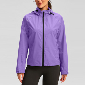High Quality <b>Women's</b> Outdoor Running <b>Windbreaker</b> <b>Jacket</b> with Sheep Skin Detail Breathable & Waterproof Custom Color Available - Product Image 1