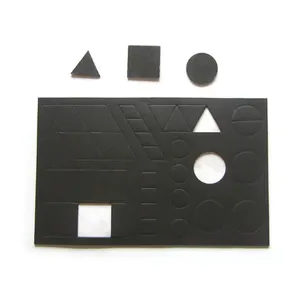 Folha magnética autoadesiva para pontos flexíveis, adesivo magnético quadrado, 15mm