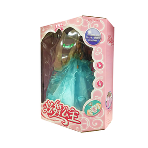 Scatola Espositiva in PVC Personalizzata a Tema Principessa, Imballaggio in <span class=keywords><strong>Cartone</strong></span> Stampato con Inserto in Blister per Bambola Danzante Interattiva - Product Image 2