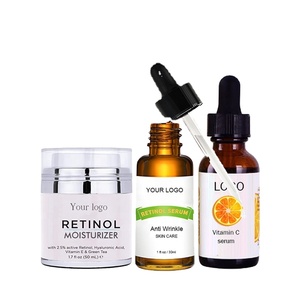 Crema blanqueadora de retinol orgánico, espinillas y removedor de manchas oscuras, Juego completo para pieles oscuras - Product Image 1