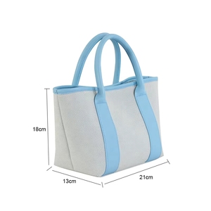 Bolsa de Compras Bonita para la Vida Diaria, Bolsa de Viaje Colorida, Bolso de Mano de Algodón Personalizado, Bolso de Lona Grande Personalizable con Logotipo - Product Image 6