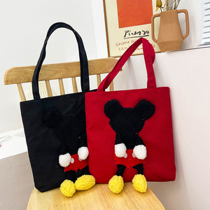 Bolsas <span class=keywords><strong>de</strong></span> lona <span class=keywords><strong>de</strong></span> dibujos animados <span class=keywords><strong>de</strong></span> <span class=keywords><strong>Mickey</strong></span>, bolsas <span class=keywords><strong>de</strong></span> compras <span class=keywords><strong>de</strong></span> alta capacidad para mujer y niña con cremallera, bolso <span class=keywords><strong>de</strong></span> hombro para el trabajo, playa, almuerzo, <span class=keywords><strong>viaje</strong></span> - Product Image 2