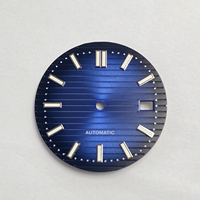 Nouveau 30.5mm pour montre mécanique calendrier Nautilus avec cadran en laiton lumineux vert NH35 mouvement-accessoires de montre