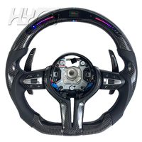 Volant avec affichage LED du régime en fibre de carbone véritable pour BMW F10 F30 F90 F92 F11 F80 F82 F83 F85 F86 F87 X3 X4 X5