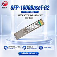 SFP-1000BaseT-G2 02314BDD Hot Pluggable 1000BASE-T SFP RJ45 100m 1.25Gbps Konverter Modul Listrik Transceiver Tembaga