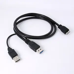 1,8m Standard 3.0 USB 3.0 Y-Kabel Typ A zu Micro B für Mobil-HDD