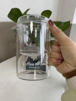 Théière en verre borosilicate soufflée à la main de 350 ml et 450 ml avec infuseur et filtre à pression pour la cérémonie du thé à la maison ou au bureau