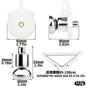 Erkek bekaret kafes Anti-off cihaz elastik bant yardımcı kemer ayarlanabilir halka iç çamaşırı halat bdsm esaret Metal ürünleri - Product Image 4