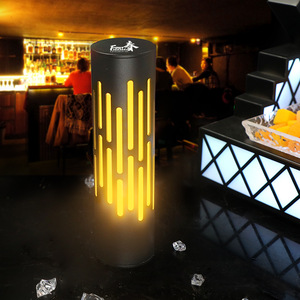 Led Bar Counter Table <b>Lamp</b> Rechargeable Cylindrical Decorative <b>Light</b> For Nightclubs Cafes Restaurants <b>Touch</b> Control Battery - Product Image 3