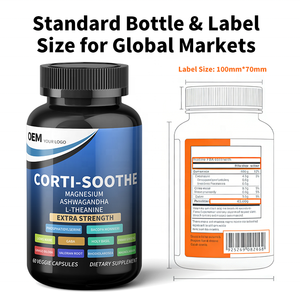 Cápsulas de Glicinato de Magnesio, Ashwagandha y L-Teanina, MOQ Bajo, Producción Rápida y Plazo de Entrega Corto, Cumple con los Estándares Globales de Suplementos - Product Image 4